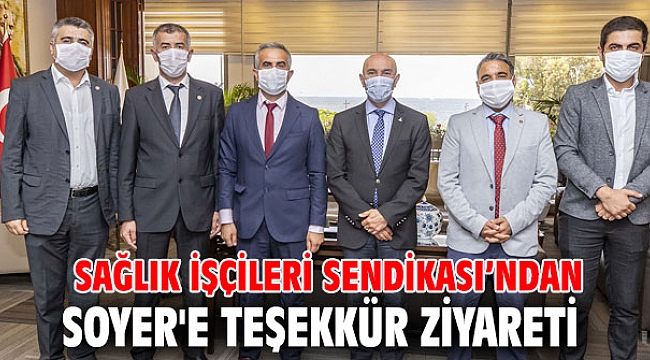 Sağlık İşçileri Sendikası’ndan Başkan Soyer'e teşekkür ziyareti