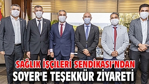 Sağlık İşçileri Sendikası’ndan Başkan Soyer'e teşekkür ziyareti