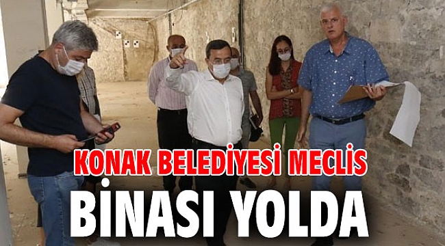 Başkan Batur, Konak Belediyesi meclis binasını inceledi!
