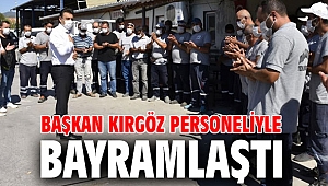 Başkan Kırgöz Personeliyle Bayramlaştı 