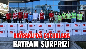Bayraklı'da çocuklara bayram sürprizi