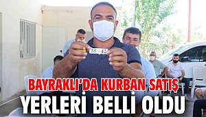 Bayraklı’da kurban satış yerleri belli oldu