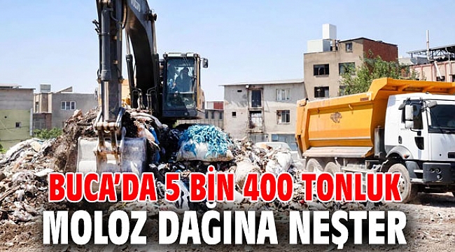Buca’da 5 bin 400 tonluk moloz dağına neşter