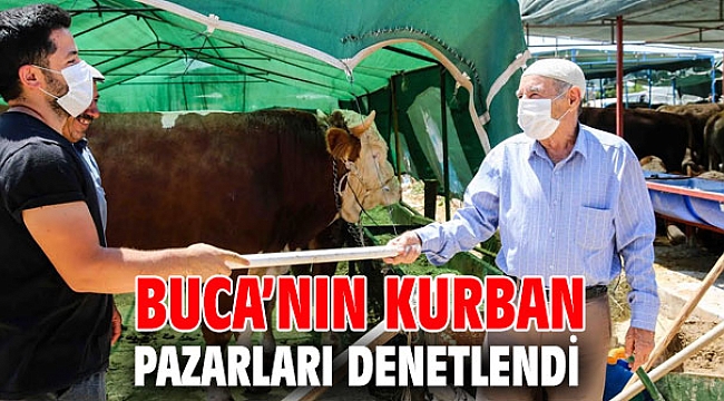 Buca’nın kurban pazarları denetlendi