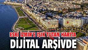 Eski İzmir'e ışık tutan harita dijital arşivde
