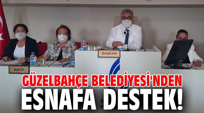 Güzelbahçe Belediyesi'nden esnafa destek!