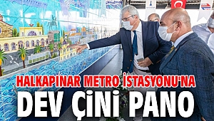 Halkapınar Metro İstasyonu’na dev çini pano