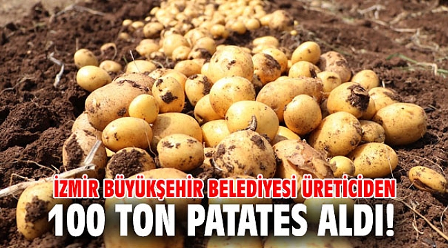İzmir Büyükşehir belediyesi üreticiden 100 ton patates aldı!