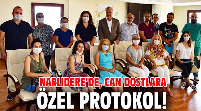Narlıdere’de, can dostlara özel protokol!
