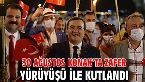 30 Ağustos Konak’ta zafer yürüyüşü ile kutlandı