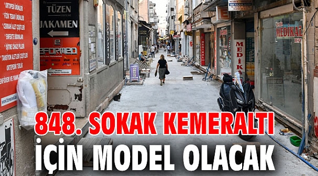 848. Sokakta altyapı çalışmaları tamamlandı
