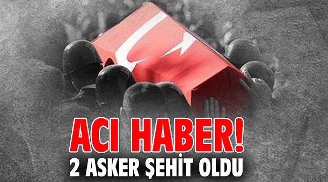 Acı haber! 2 asker şehit oldu