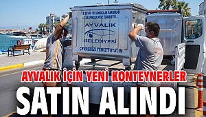 Ayvalık için yeni konteynerler satın alındı