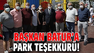 Başkan Batur’a park teşekkürü!