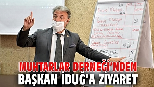 Başkan İduğ’a Muhtarlar Derneği ziyareti