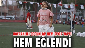 Bayraklı'da çocuklar eğlendi