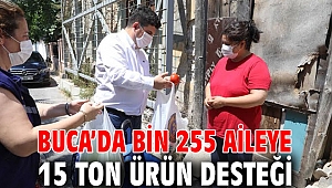 Buca’da bin 255 aileye 15 ton ürün desteği 