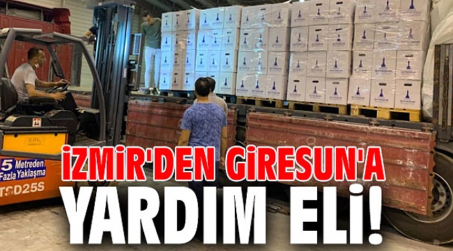 İzmir'den Giresun'a yardım eli!