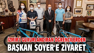 İzmir'i gururlandıran öğrencilerden Başkan Soyer'e ziyaret