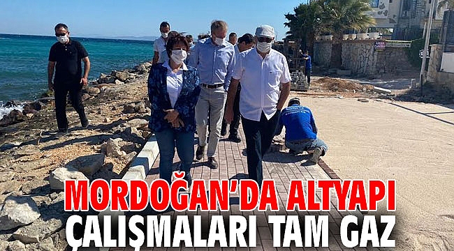 Mordoğan’da altyapı çalışmaları sürüyor
