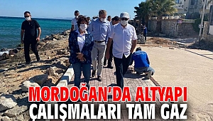 Mordoğan’da altyapı çalışmaları sürüyor