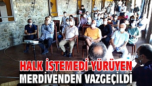 Yürüyen merdivenden vazgeçildi