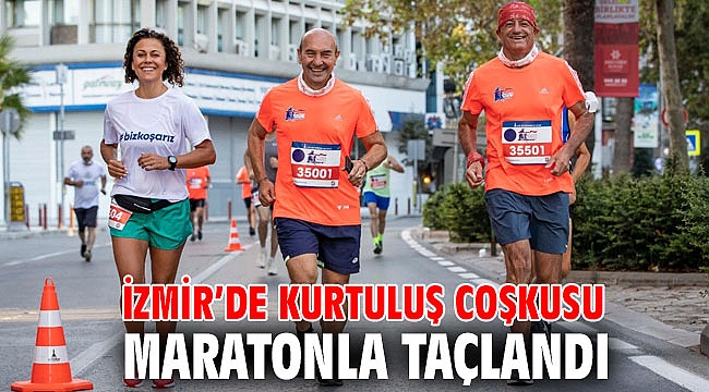 9 Eylül İzmir Yarı Maratonu kentte renkli görüntülere sahne oldu
