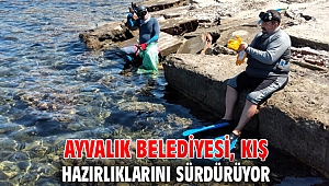 Ayvalık Belediyesi, kış hazırlıklarını sürdürüyor