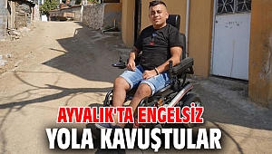 Ayvalık'ta engelsiz yola kavuştular
