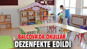 Balçova’da okullar dezenfekte edildi