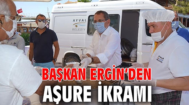 Başkan Ergin’den aşure ikramı