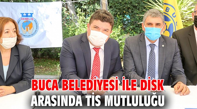 Buca Belediyesi ile DİSK arasında TİS mutluluğu