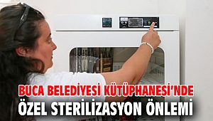 Buca Belediyesi Kütüphanesi’nde özel sterilizasyon önlemi