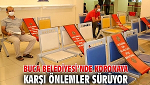 Buca Belediyesi'nde koronaya karşı önlemler sürüyor