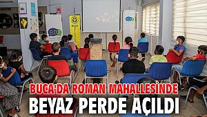 Buca'da Roman mahallesinde beyaz perde açıldı 