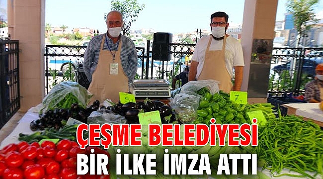 Çeşme Belediyesi ‘Tarla’dan Sofraya Projesi’ ile bir ilke imza attı