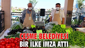 Çeşme Belediyesi ‘Tarla’dan Sofraya Projesi’ ile bir ilke imza attı