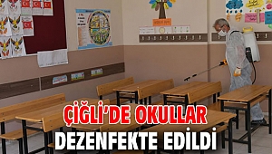 Çiğli Belediyesi tarafından Okullar Dezenfekte Edildi