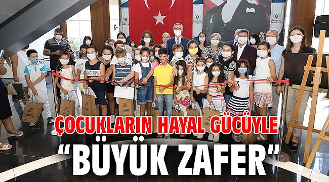 Gaziemir'de çocukların hayal gücüyle “Büyük Zafer”