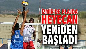 İzmir'de plajda heyecan yeniden başladı