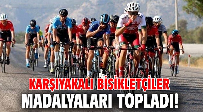 Karşıyakalı bisikletçiler madalyaları topladı!