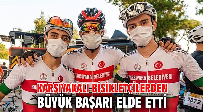 Karşıyakalı bisikletçilerden büyük başarı elde etti