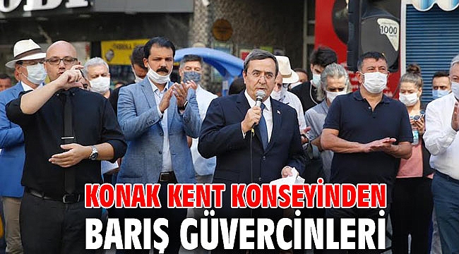 Konak Kent Konseyinden barış güvercinleri