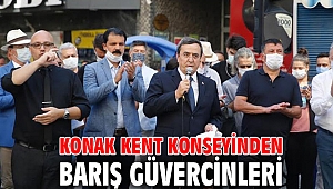 Konak Kent Konseyinden barış güvercinleri