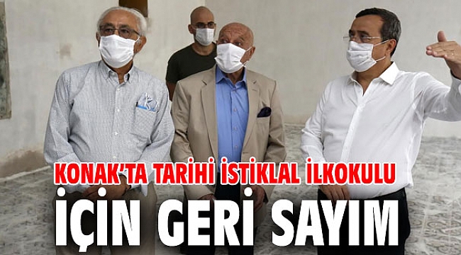 Konak’ta tarihi İstiklal İlkokulu için geri sayım