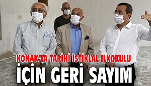 Konak’ta tarihi İstiklal İlkokulu için geri sayım