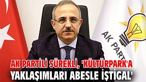 AK Partili Sürekli, 'Kültürpark'a yaklaşımları abesle iştigal'