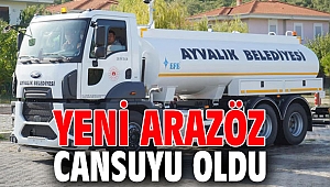 Ayvalık'ta yeni arazöz cansuyu oldu
