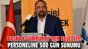 Başkan Gümrükçü’den belediye personeline 500 Gün Sunumu