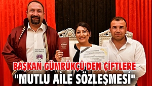 Başkan Gümrükçü'den Çiftlere 